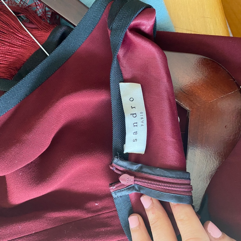 Sandro Ringo Ombre Dress Size 2 - Picture 3 of 5